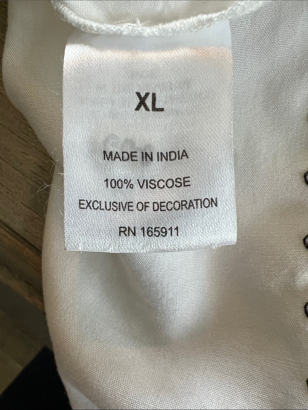 Embroidered White Midi Dress with Black Trim - Picture 3 of 13